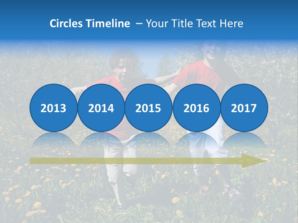 Run Sky Success PowerPoint Template