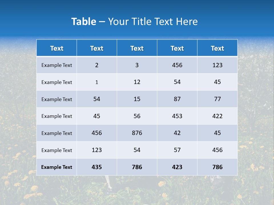 Run Sky Success PowerPoint Template