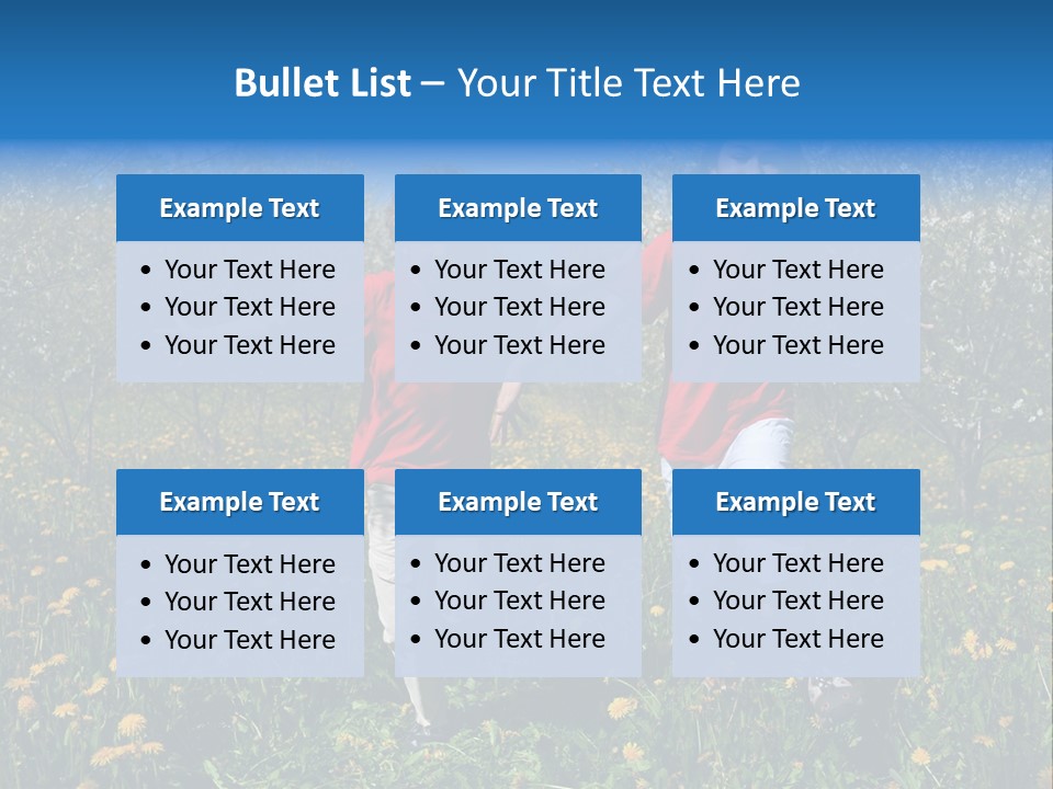 Run Sky Success PowerPoint Template
