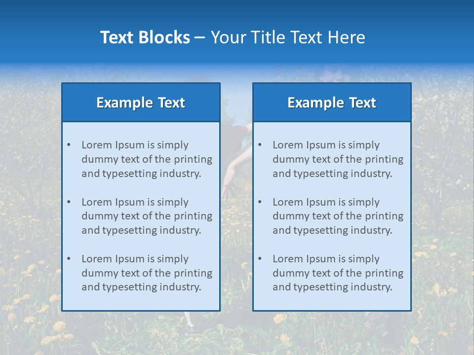 Run Sky Success PowerPoint Template