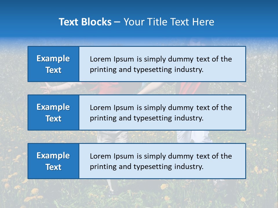 Run Sky Success PowerPoint Template
