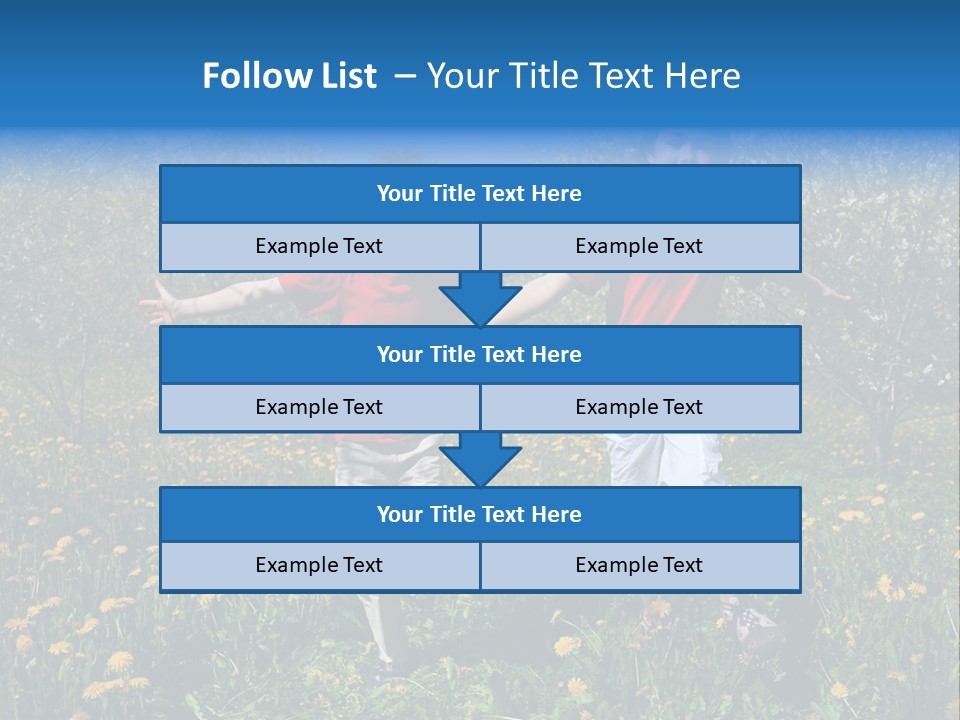 Run Sky Success PowerPoint Template