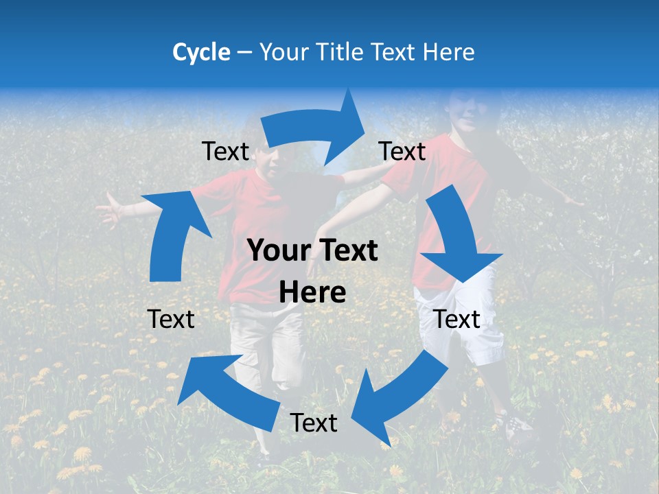 Run Sky Success PowerPoint Template