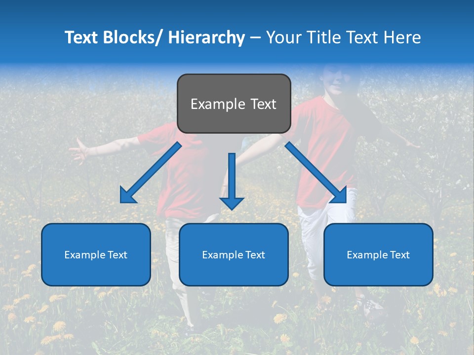 Run Sky Success PowerPoint Template