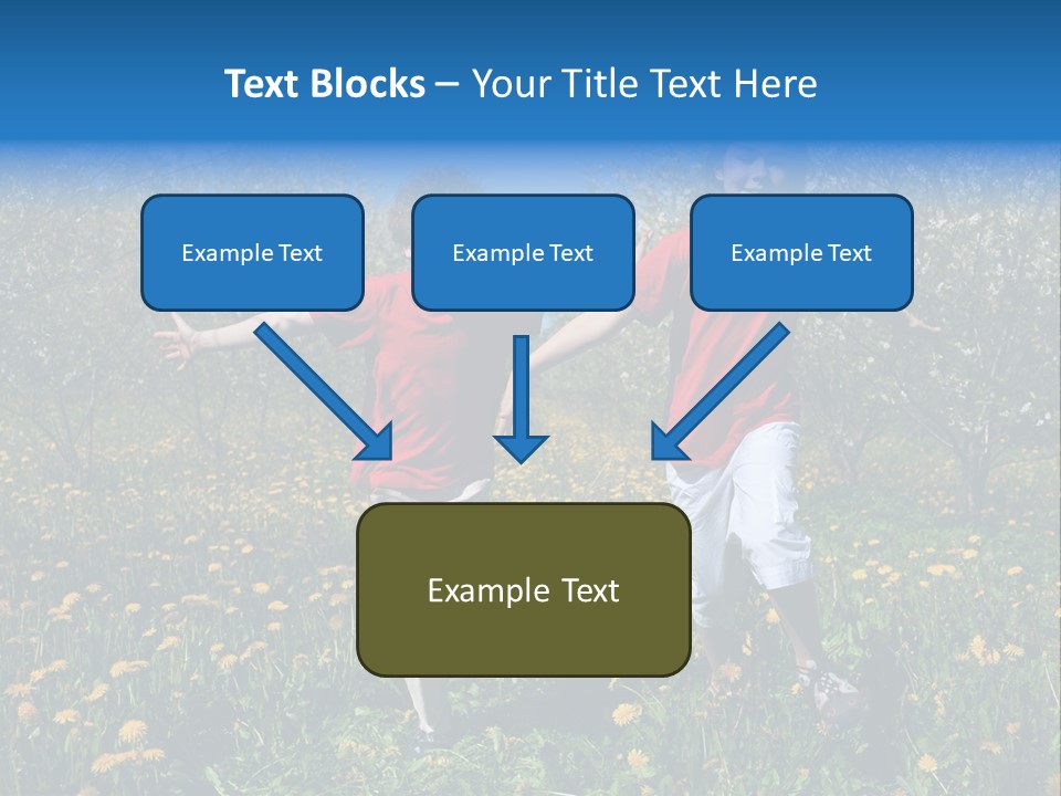 Run Sky Success PowerPoint Template