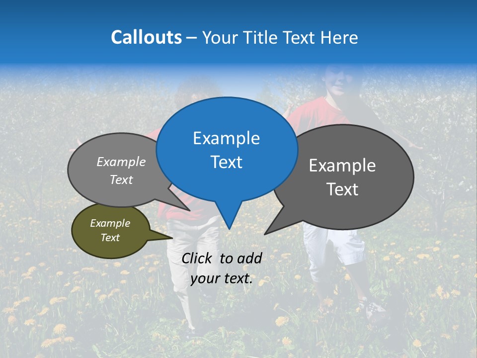 Run Sky Success PowerPoint Template