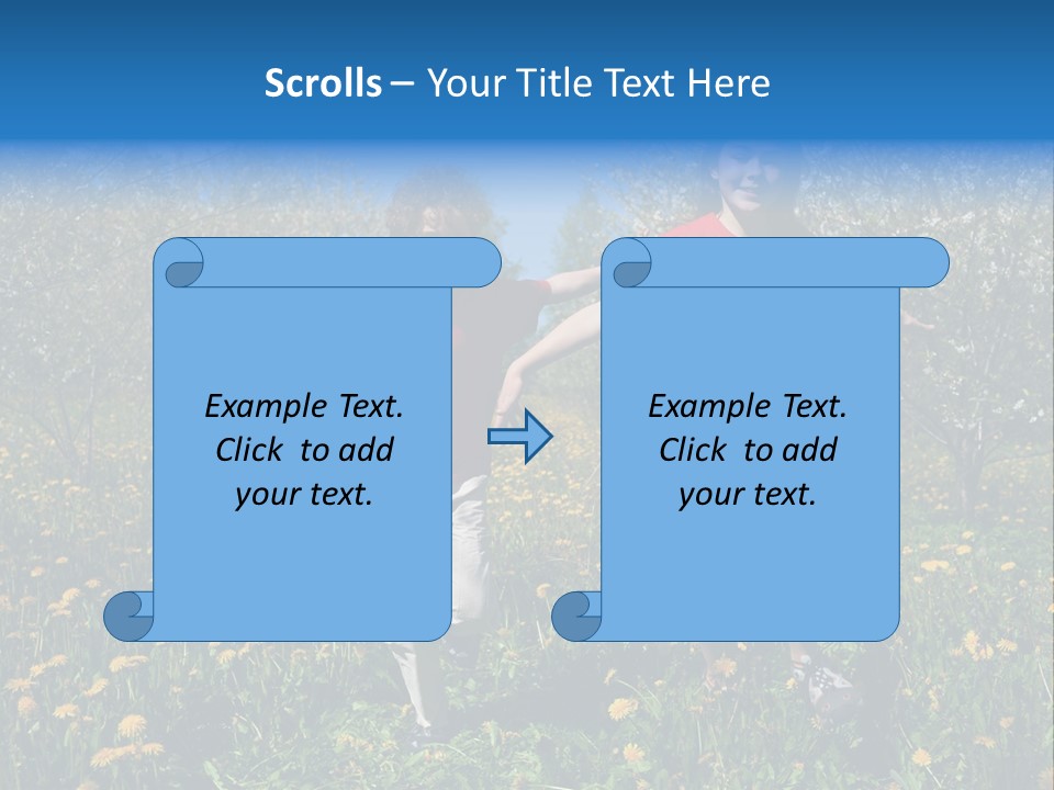 Run Sky Success PowerPoint Template