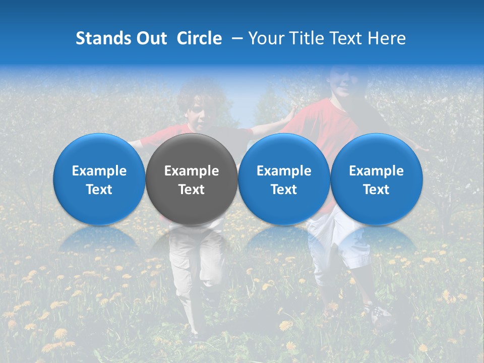 Run Sky Success PowerPoint Template