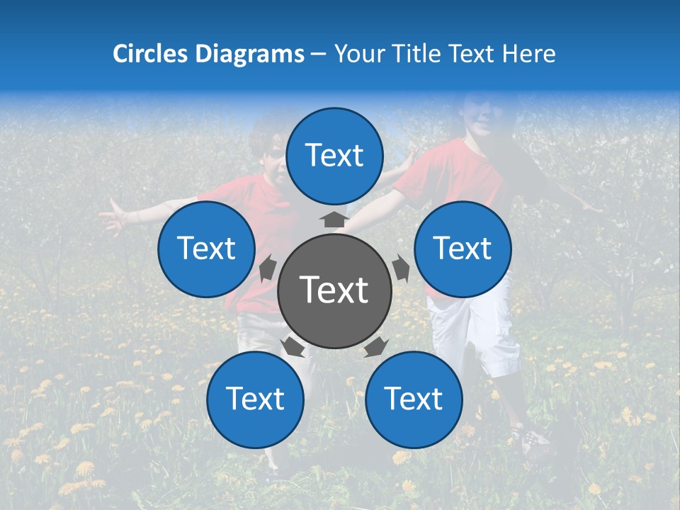 Run Sky Success PowerPoint Template
