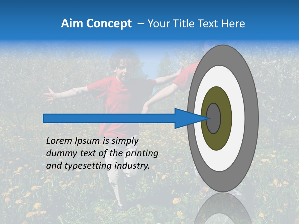 Run Sky Success PowerPoint Template