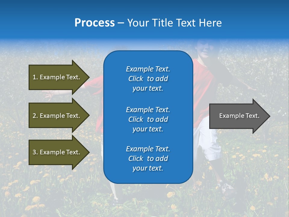 Run Sky Success PowerPoint Template