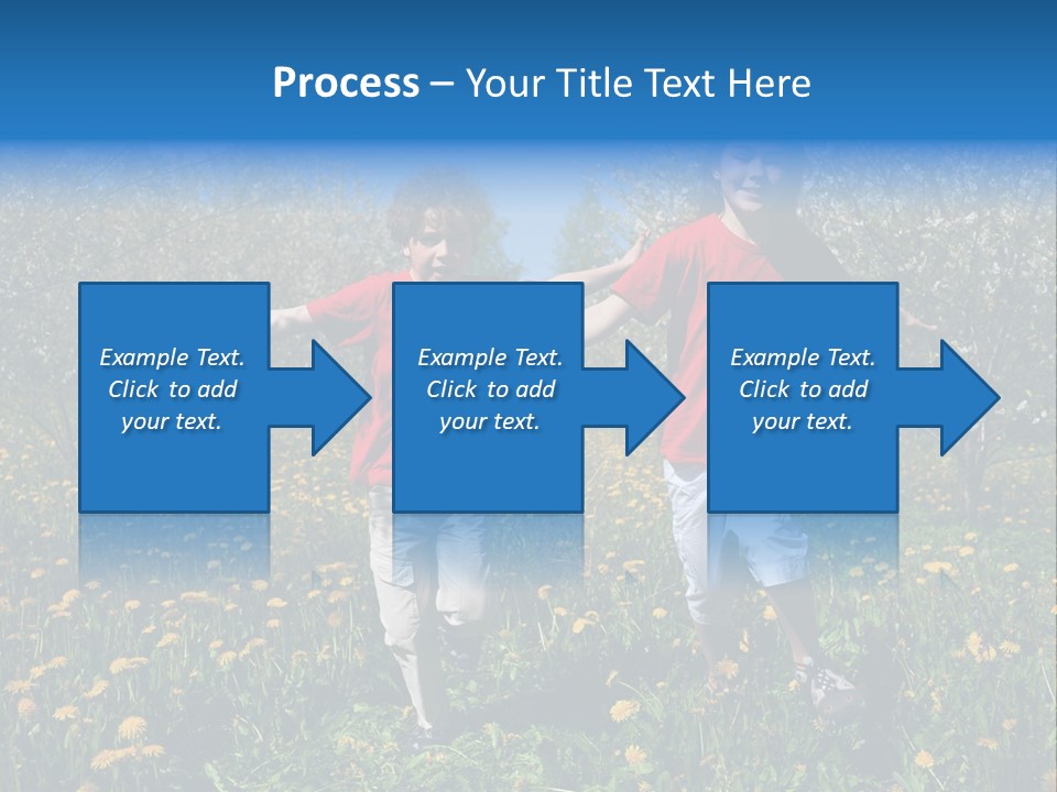 Run Sky Success PowerPoint Template