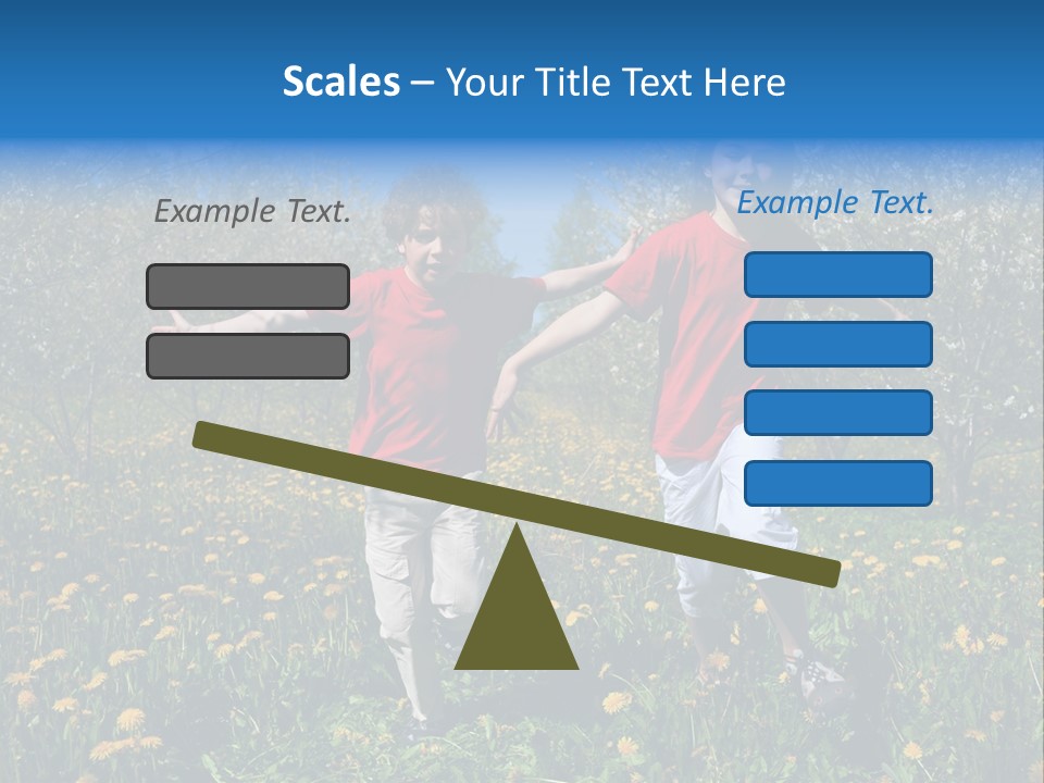 Run Sky Success PowerPoint Template