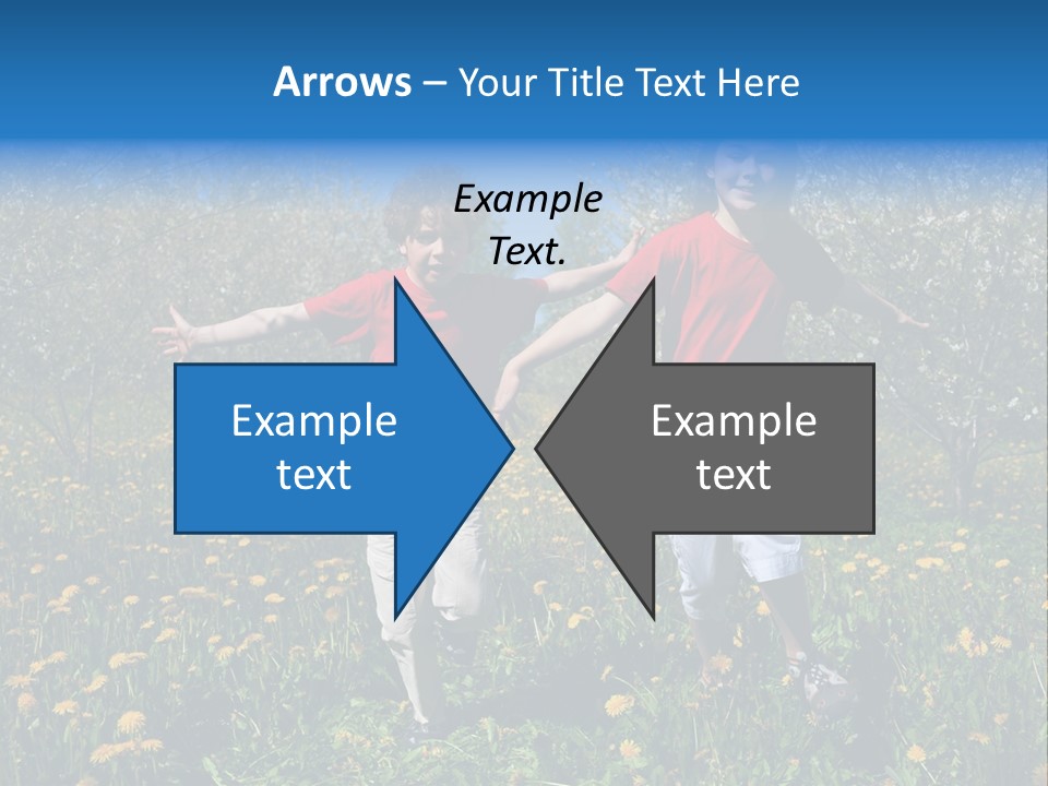 Run Sky Success PowerPoint Template