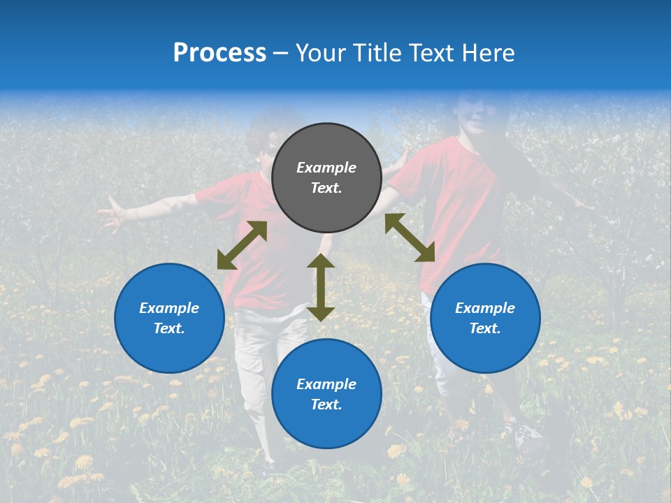 Run Sky Success PowerPoint Template