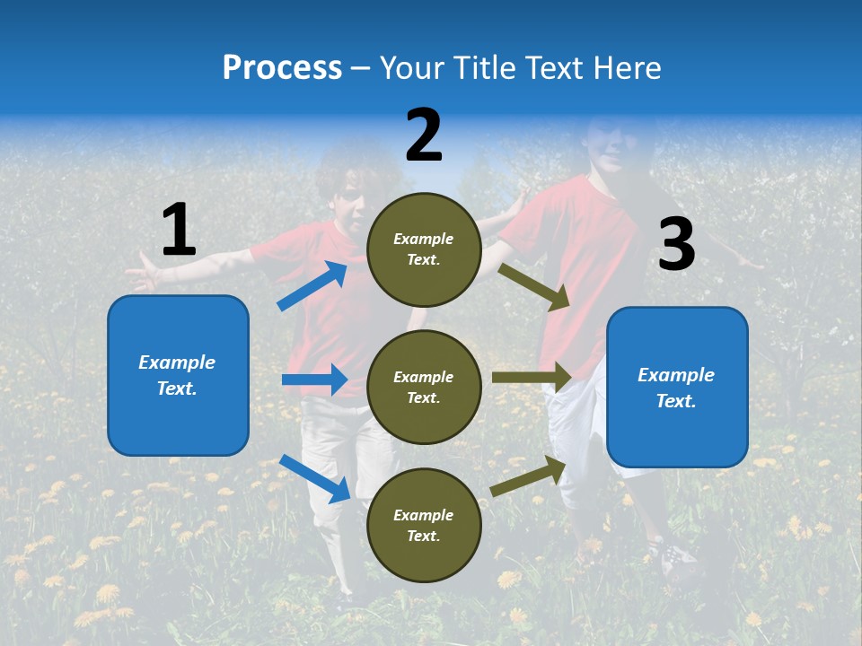 Run Sky Success PowerPoint Template