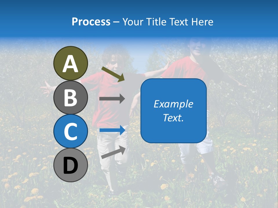 Run Sky Success PowerPoint Template