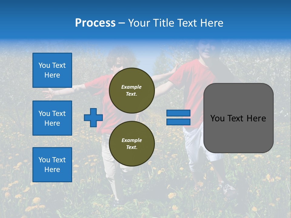 Run Sky Success PowerPoint Template
