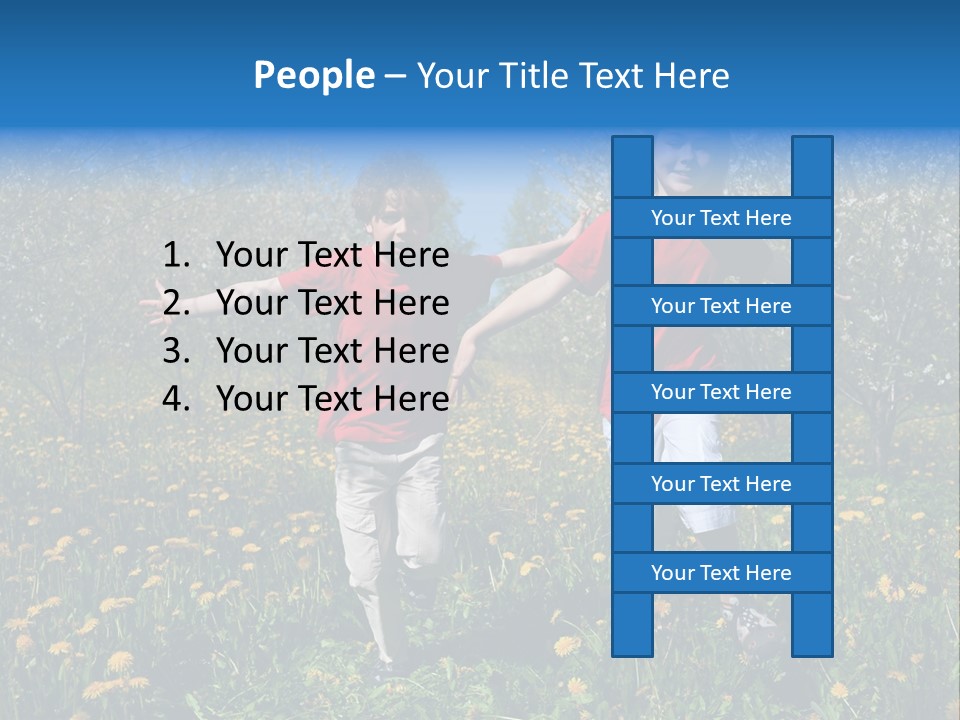 Run Sky Success PowerPoint Template