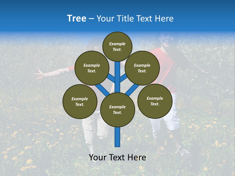 Run Sky Success PowerPoint Template
