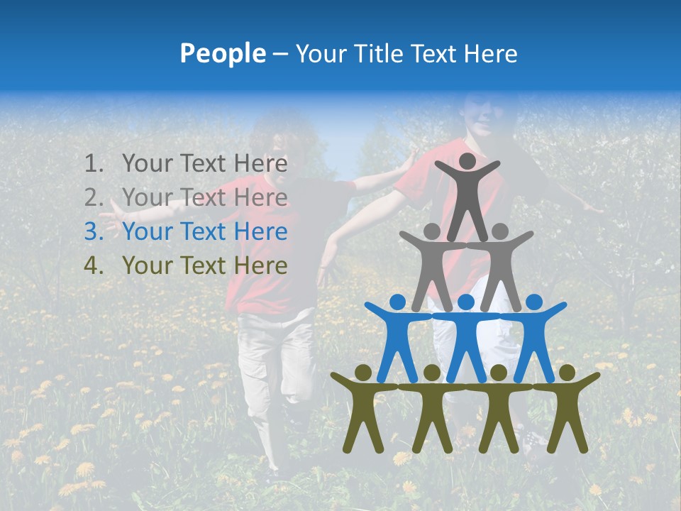 Run Sky Success PowerPoint Template