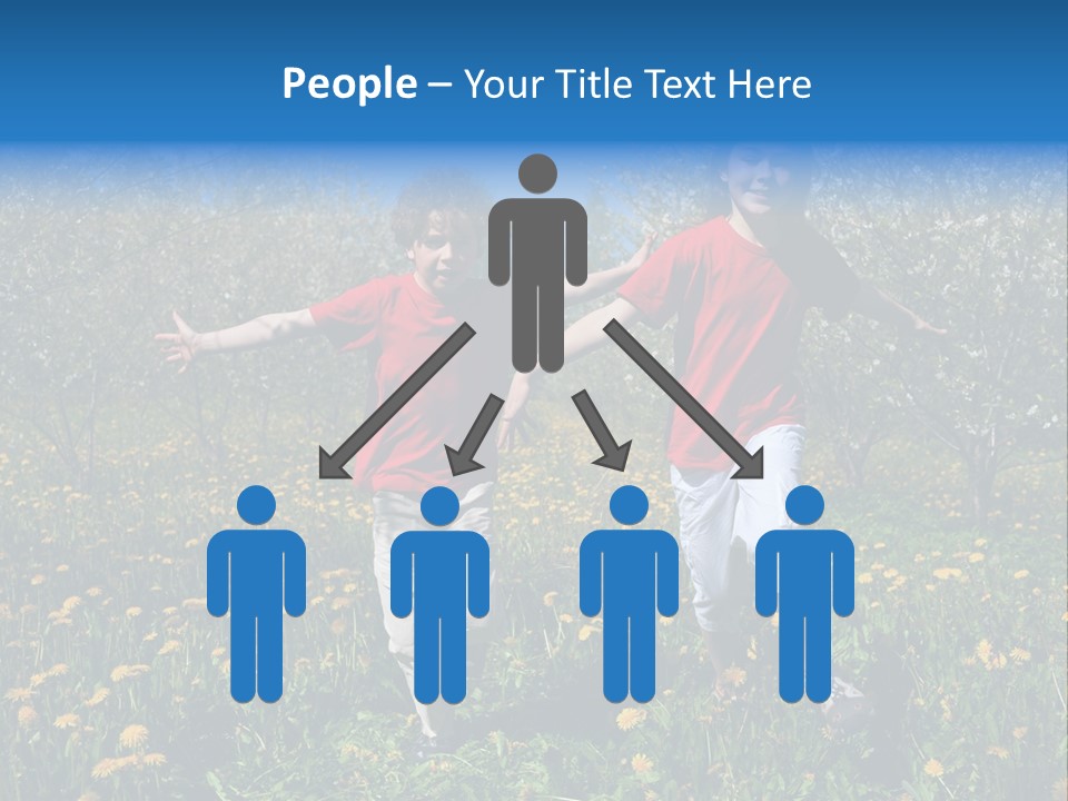 Run Sky Success PowerPoint Template