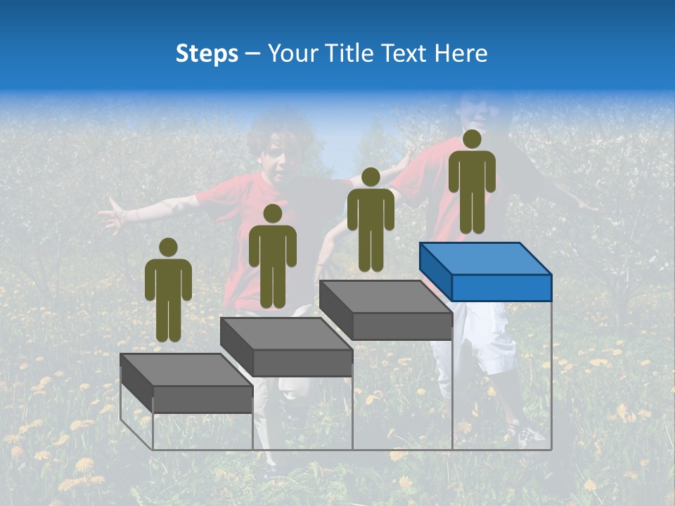 Run Sky Success PowerPoint Template