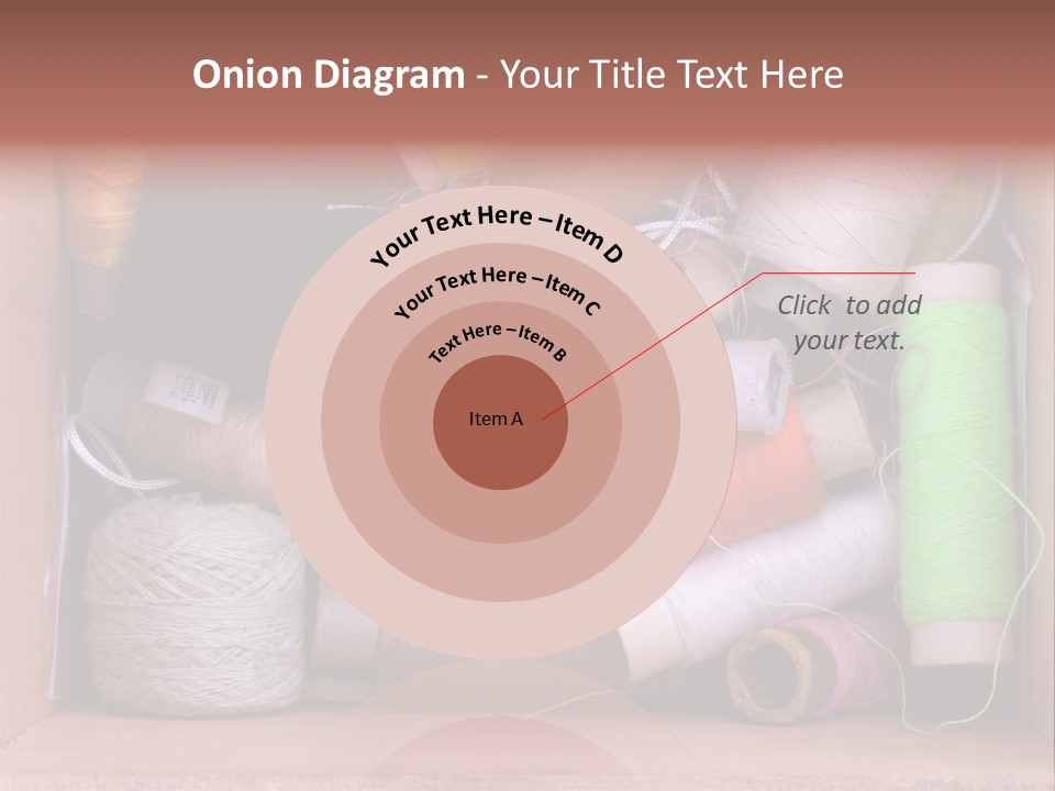 Fabric Red Work PowerPoint Template