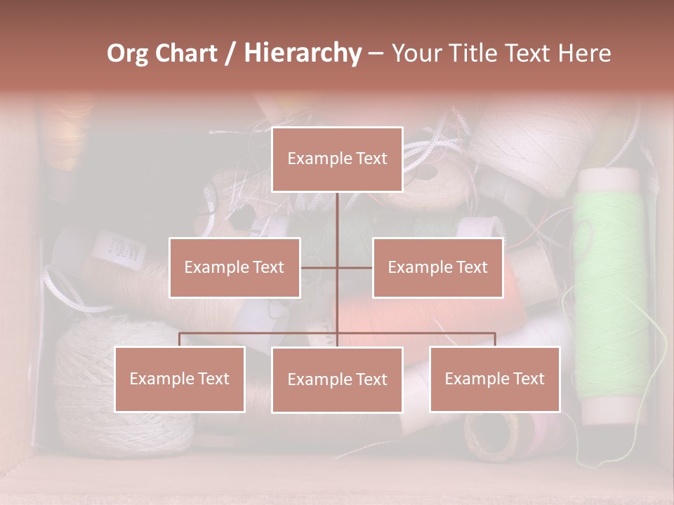 Fabric Red Work PowerPoint Template