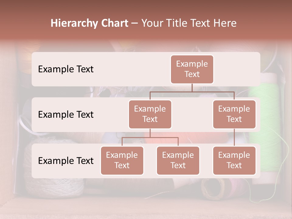 Fabric Red Work PowerPoint Template