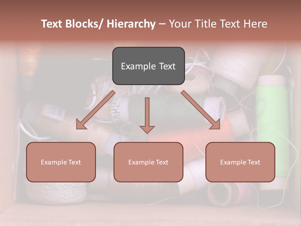 Fabric Red Work PowerPoint Template