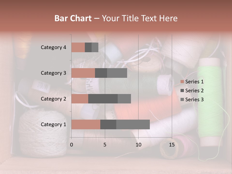 Fabric Red Work PowerPoint Template