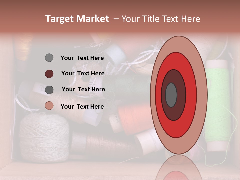Fabric Red Work PowerPoint Template