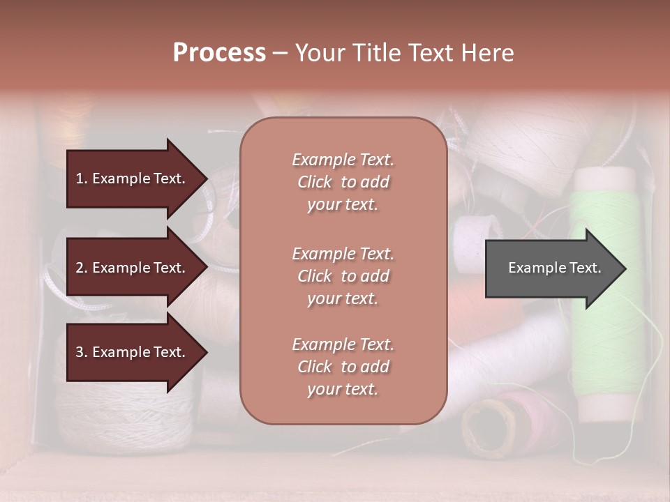 Fabric Red Work PowerPoint Template