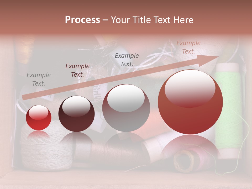 Fabric Red Work PowerPoint Template