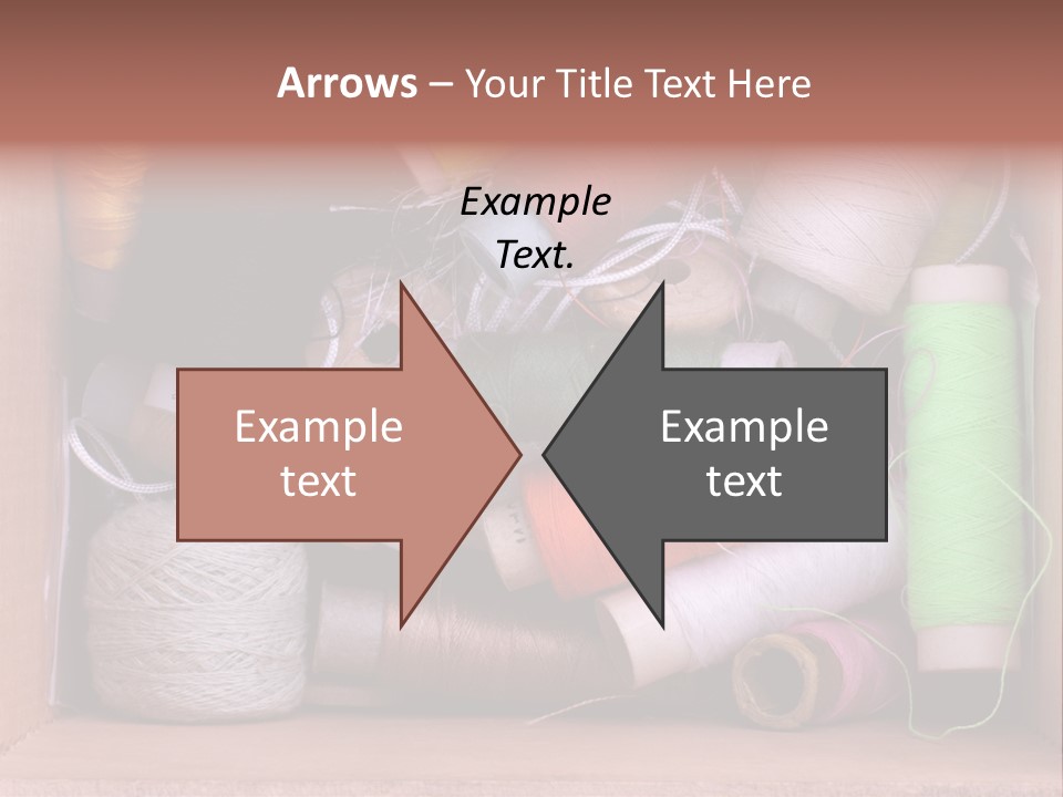 Fabric Red Work PowerPoint Template