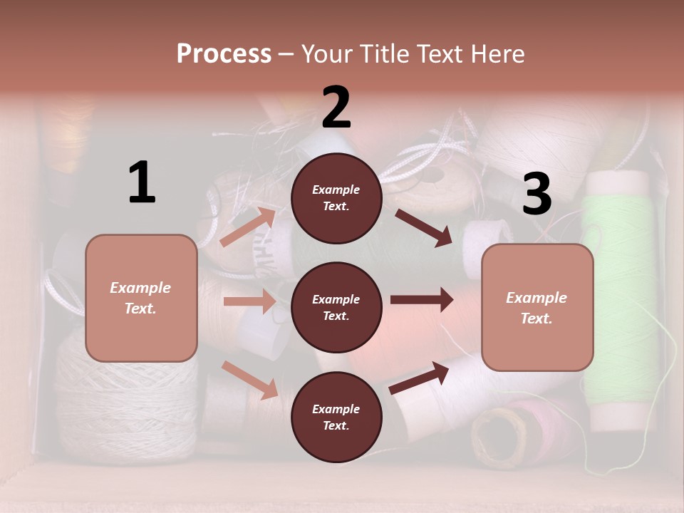 Fabric Red Work PowerPoint Template