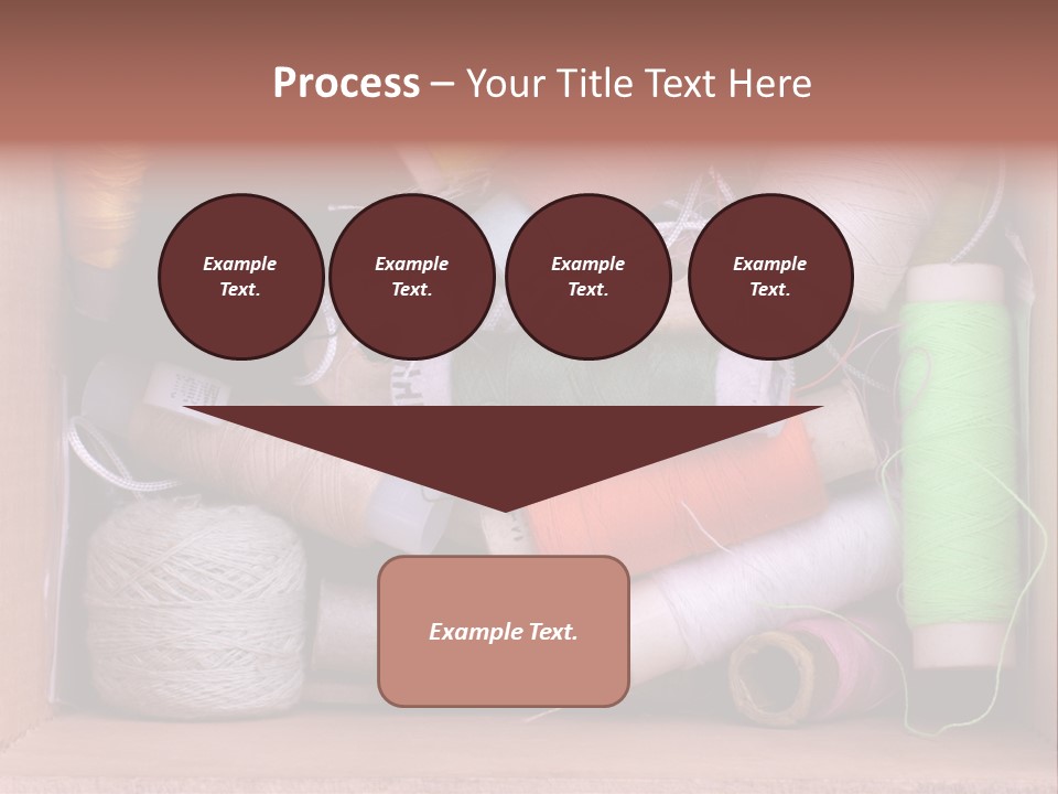 Fabric Red Work PowerPoint Template