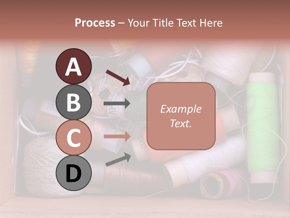 Fabric Red Work PowerPoint Template