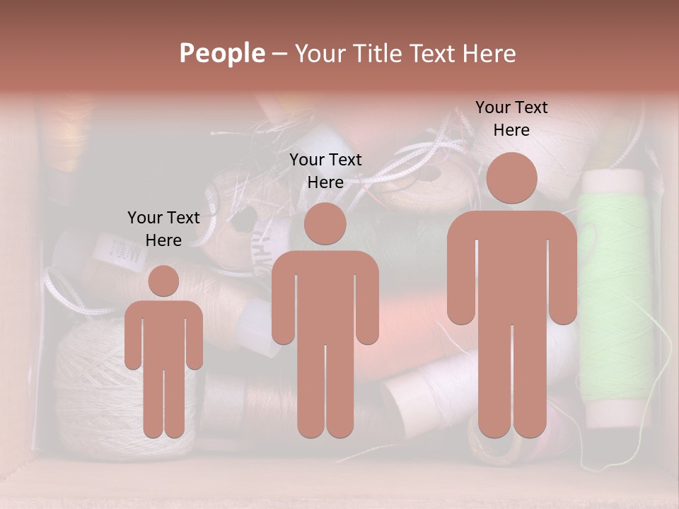 Fabric Red Work PowerPoint Template