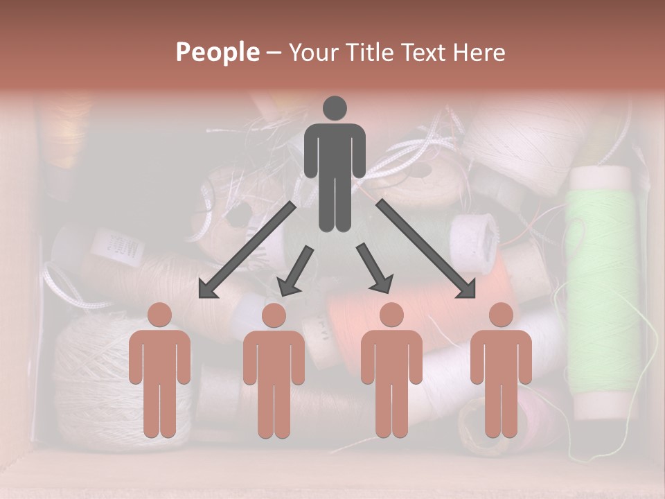 Fabric Red Work PowerPoint Template