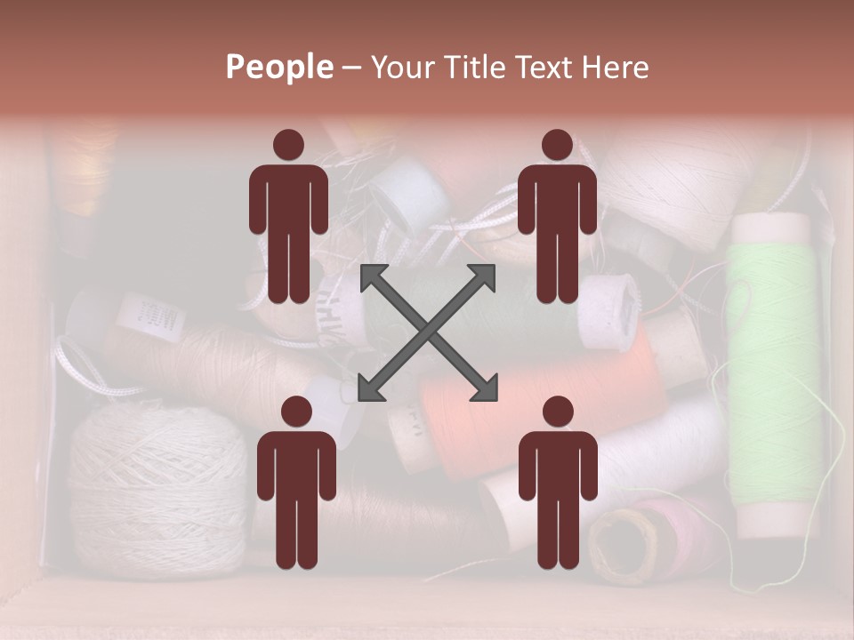 Fabric Red Work PowerPoint Template