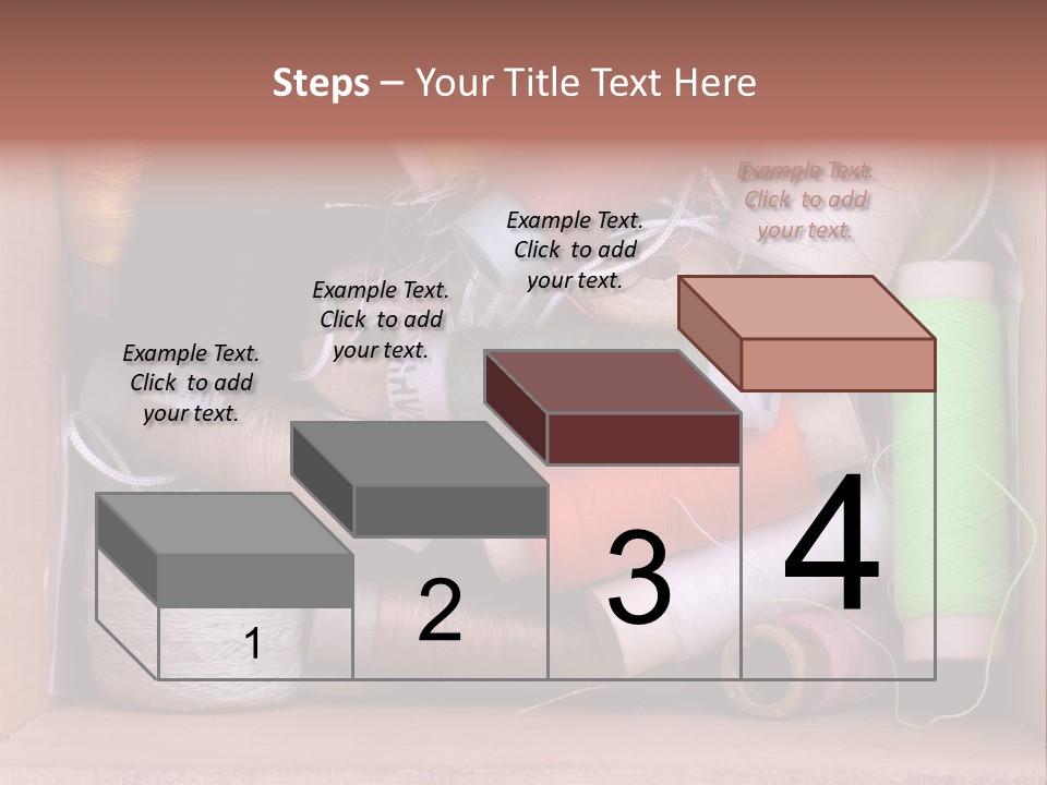Fabric Red Work PowerPoint Template