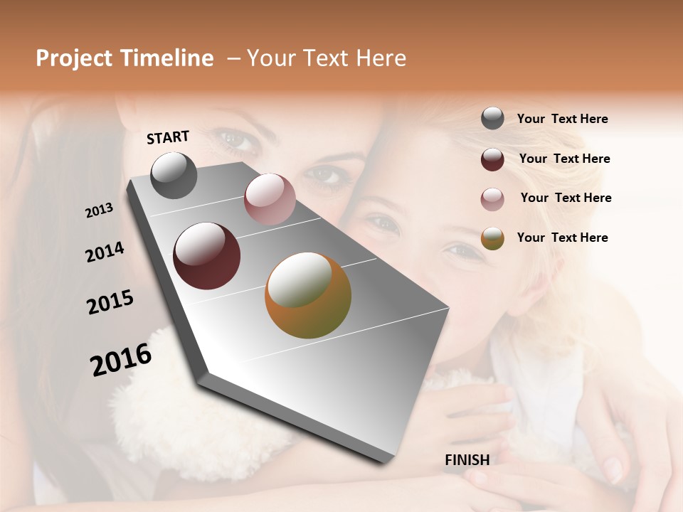 Anniversary Flowers PowerPoint Template