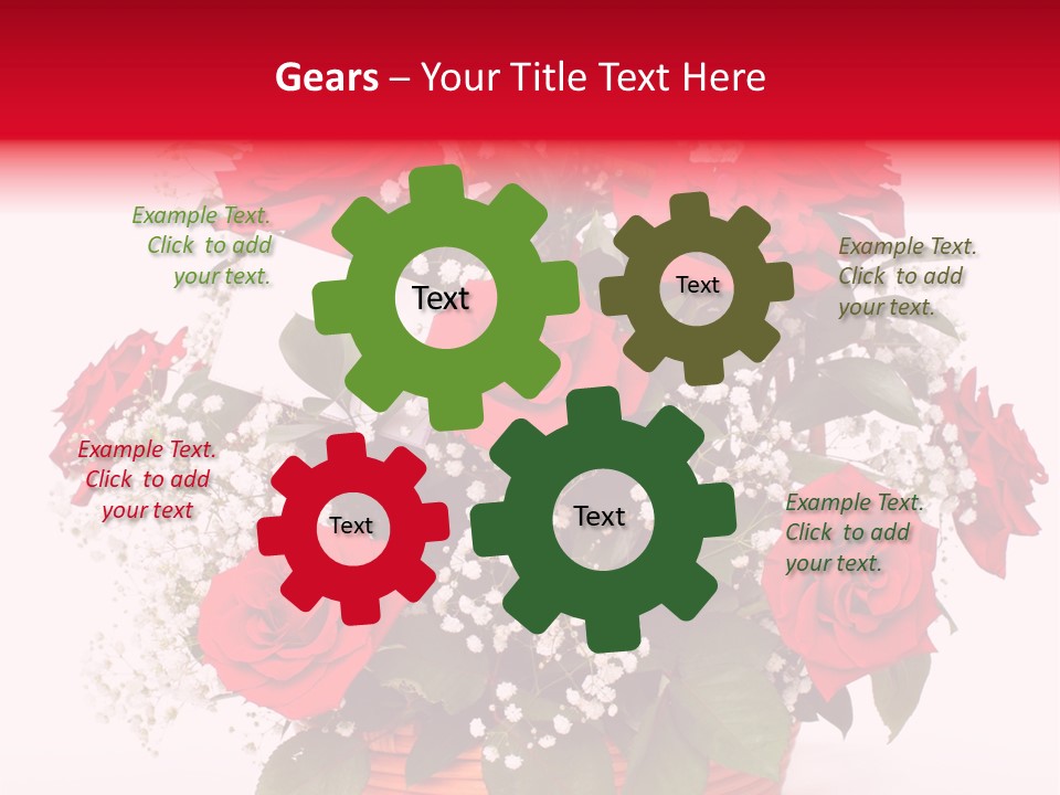 Anniversary Flowers PowerPoint Template