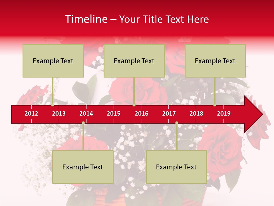 Anniversary Flowers PowerPoint Template