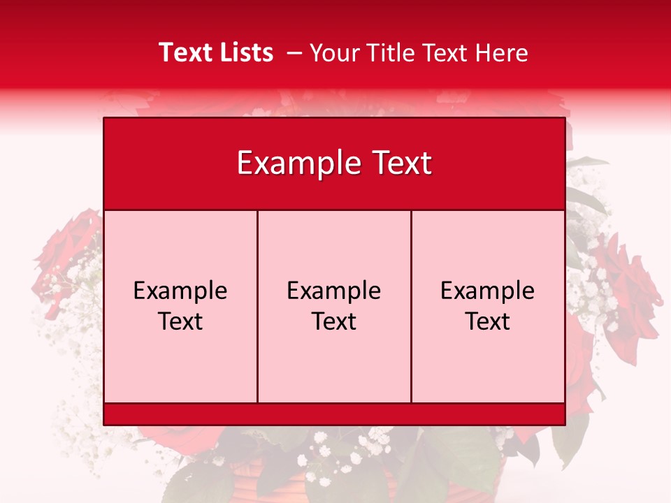 Anniversary Flowers PowerPoint Template