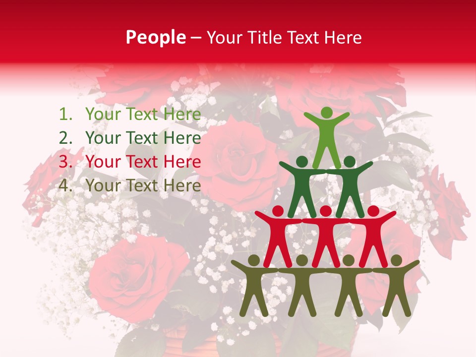 Anniversary Flowers PowerPoint Template