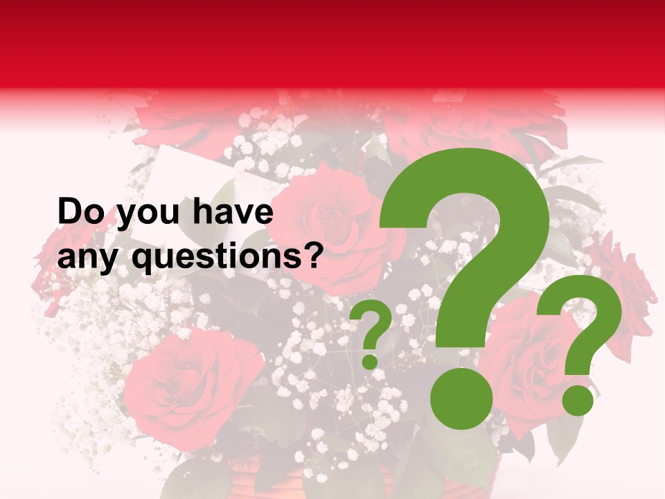 Anniversary Flowers PowerPoint Template