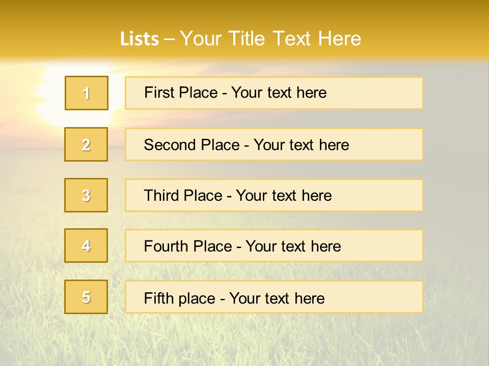 Landscape 480X800 PowerPoint Template